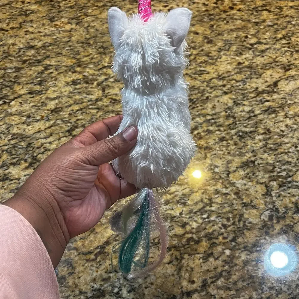 2019 Douglas Cuddle Toys Caticorn Stuffed Animal White Fluffy Cat Plush 8